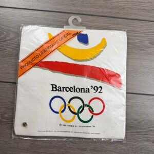 Massana Mens T-Shirt Barcelona 92 Olympics Official Licensed White XL